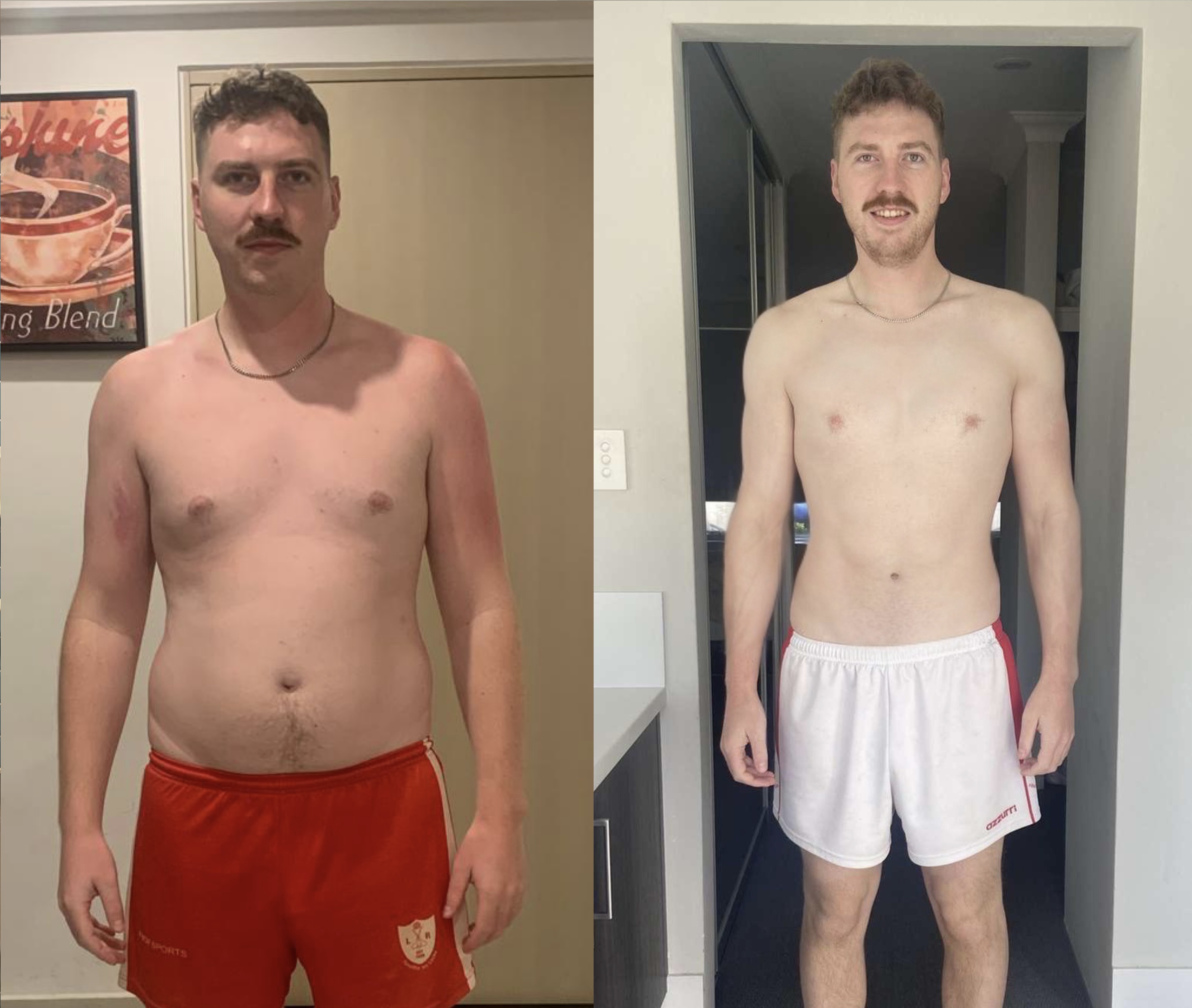 Billy 5 month transformation — lost 18kg with online coaching